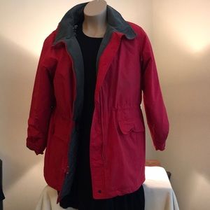Lands End Red Fall/Winter Jacket